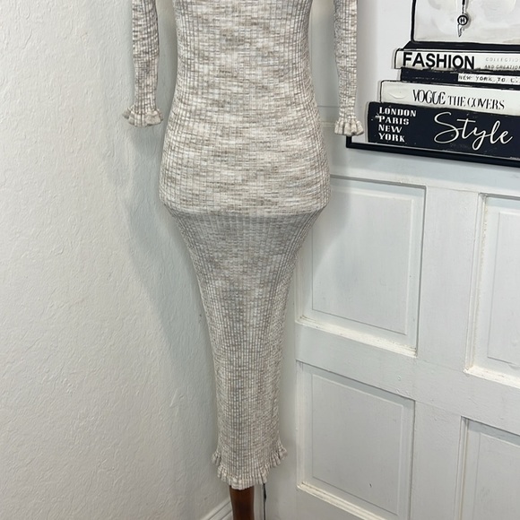 Veronica Beard Richie Ribbed 3 Quarter Sleeve Dress Size S - Picture 7 of 9